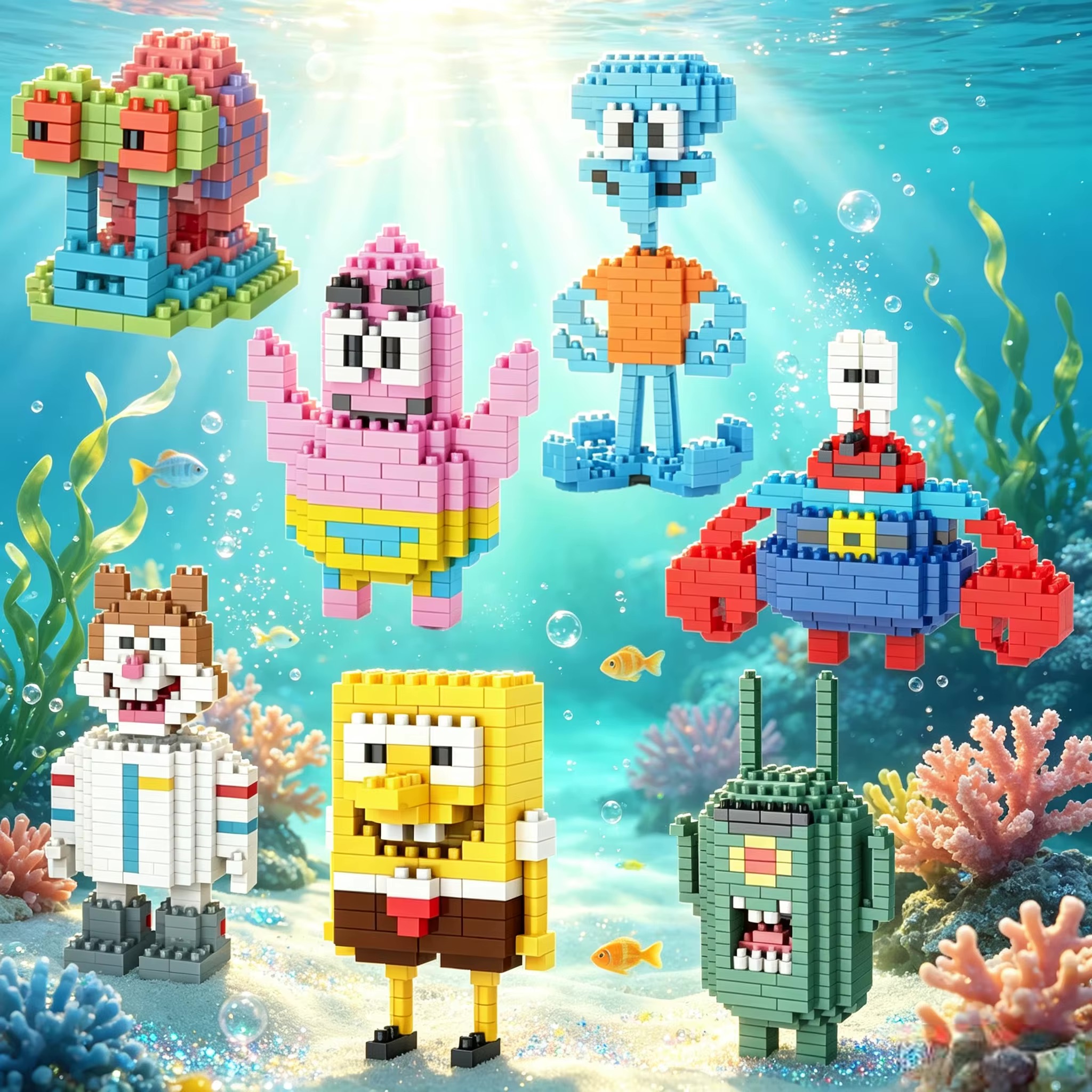 spongebob stavebnice 1